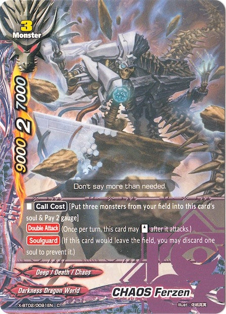 CHAOS Ferzen (20091) [X-BT02] - Future Card BuddyFight Single