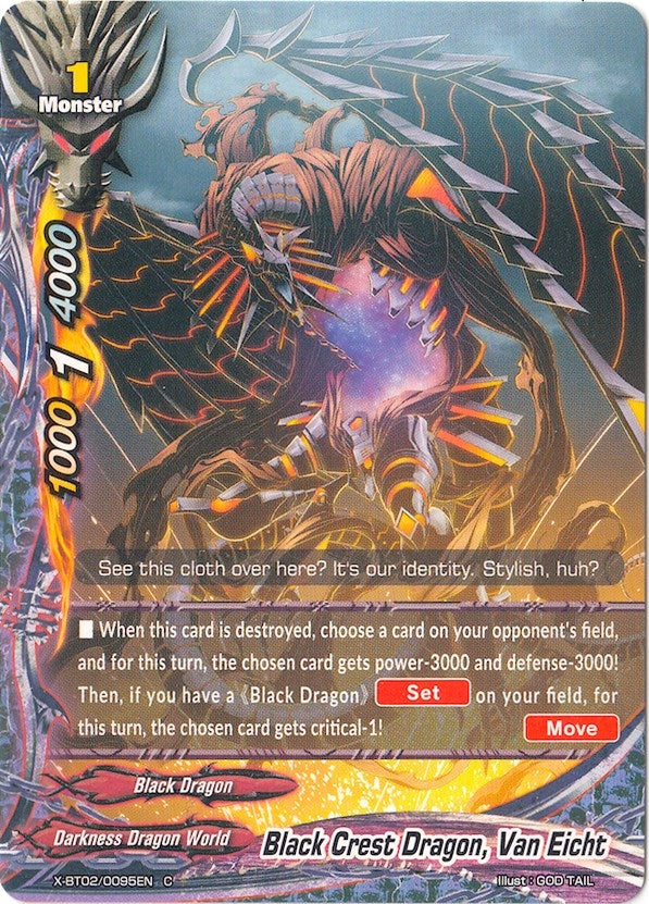 Black Crest Dragon Van Eicht (20095) [X-BT02] - Future Card BuddyFight Single