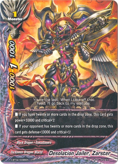 Desolation Jailer Zarster (20096) [X-BT02] - Future Card BuddyFight Single