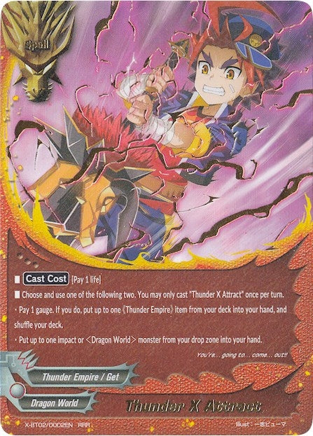 Thunder X Attract (20002) [X-BT02] - Future Card BuddyFight Single