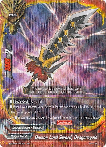 Demon Lord Sword Dragoroyale (20010) [X-BT02] - Future Card BuddyFight Single
