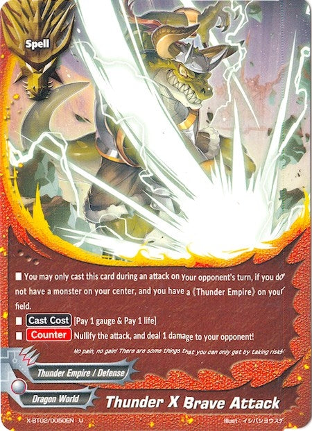 Thunder X Brave Attack (20050) [X-BT02] - Future Card BuddyFight Single