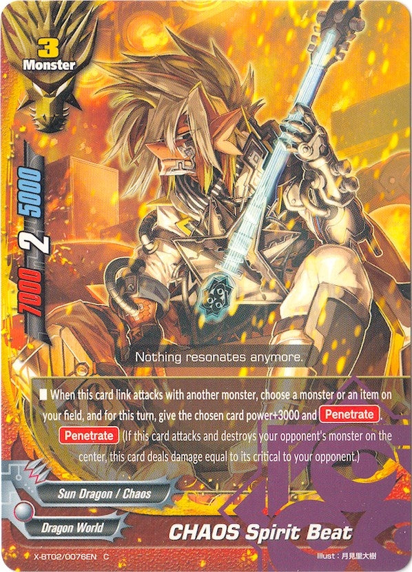 CHAOS Spirit Beat (20076) [X-BT02] - Future Card BuddyFight Single