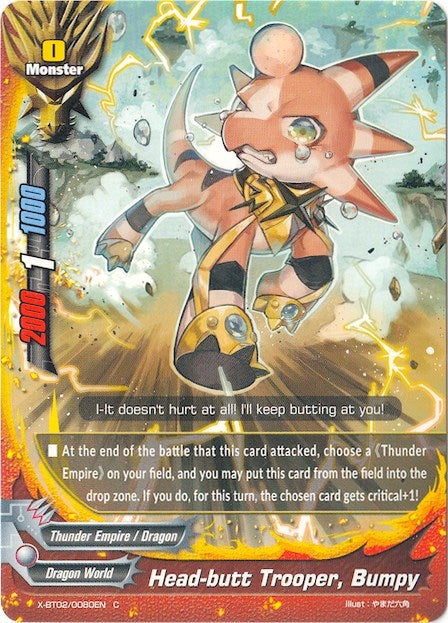 Head-butt Trooper Bumpy (20080) [X-BT02] - Future Card BuddyFight Single