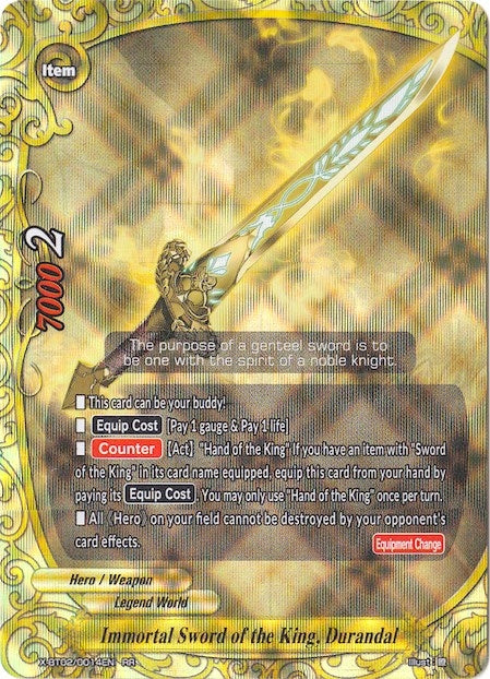 Immortal Sword of the King Durandal (20014) [X-BT02] - Future Card BuddyFight Single