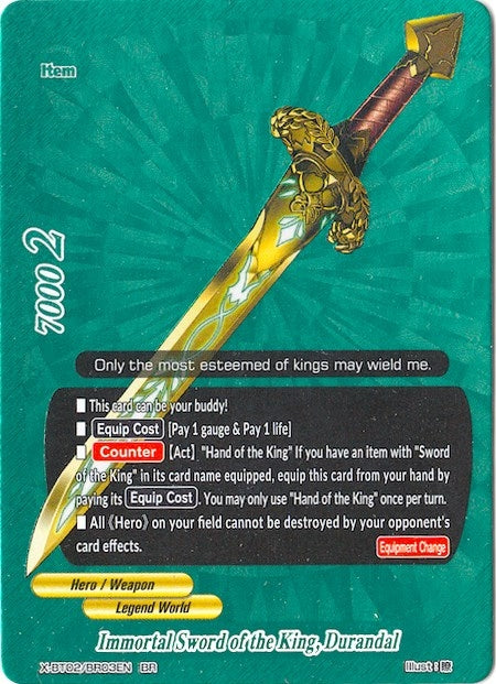 Immortal Sword of the King Durandal (BR) (203) [X-BT02] - Future Card BuddyFight Single