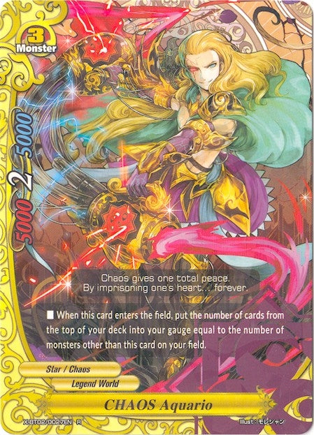 CHAOS Aquario (20027) [X-BT02] - Future Card BuddyFight Single