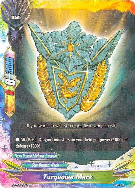 Turquoise Mark (20043) [X-BT02] - Future Card BuddyFight Single
