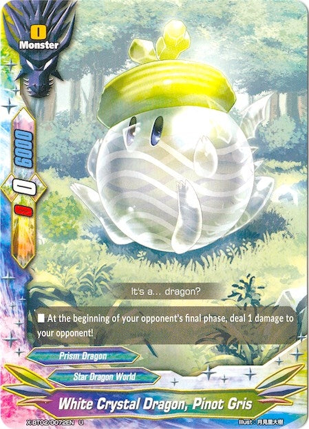 White Crystal Dragon Pinot Gris (20072) [X-BT02] - Future Card BuddyFight Single