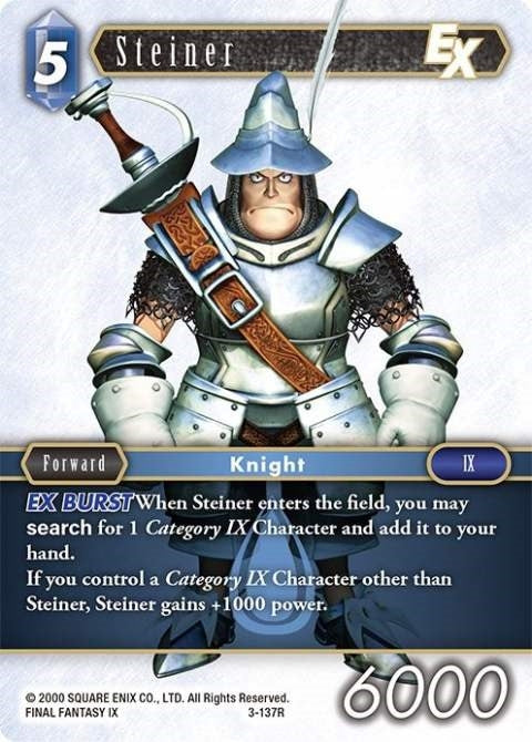 Steiner EX (3) [OP3] - Final Fantasy TCG Single