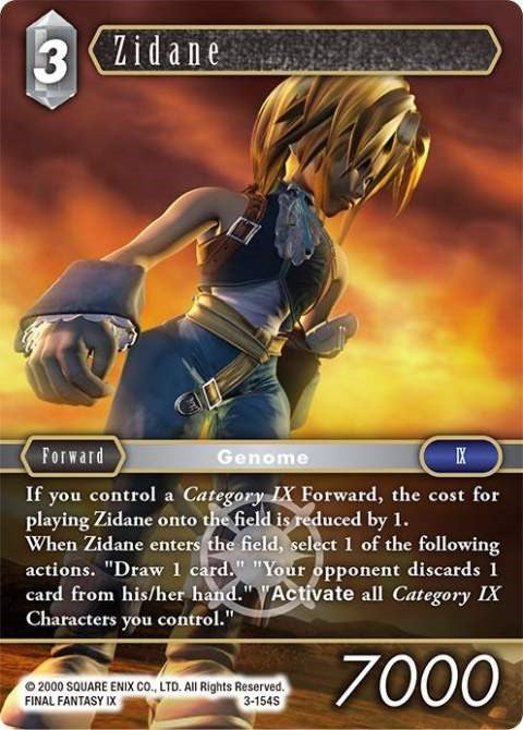 Zidane (Starter) (3) [OP3] - Final Fantasy TCG Single