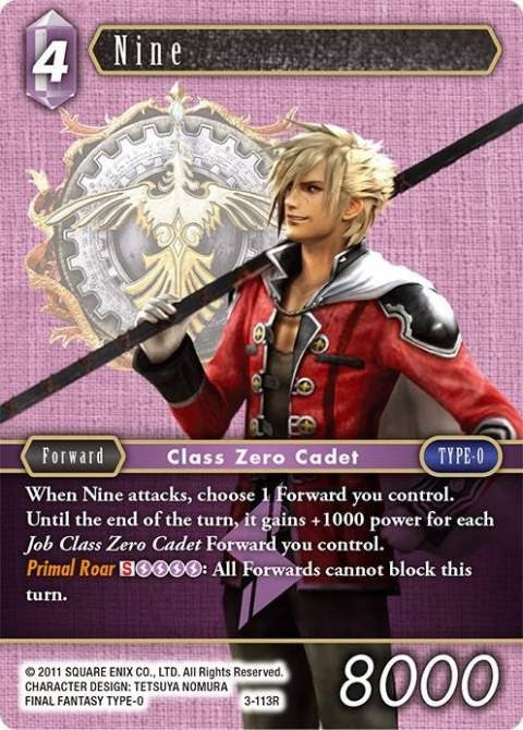 Nine - 3-113R (3) [DEC] - Final Fantasy TCG Single