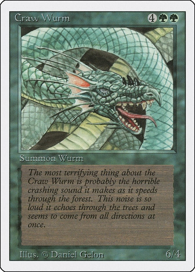 Craw Wurm [3ED] - MTG Single