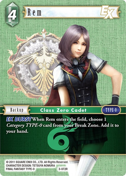 Rem EX - 3-072R (3) [DEC] - Final Fantasy TCG Single
