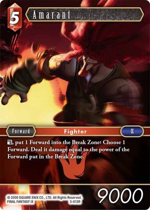 Amarant - 3-013R (3) [DEC] - Final Fantasy TCG Single