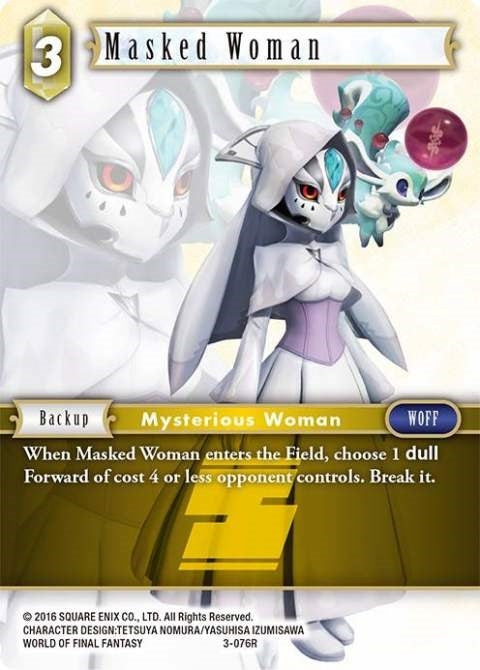 Masked Woman (3) [OP3] - Final Fantasy TCG Single