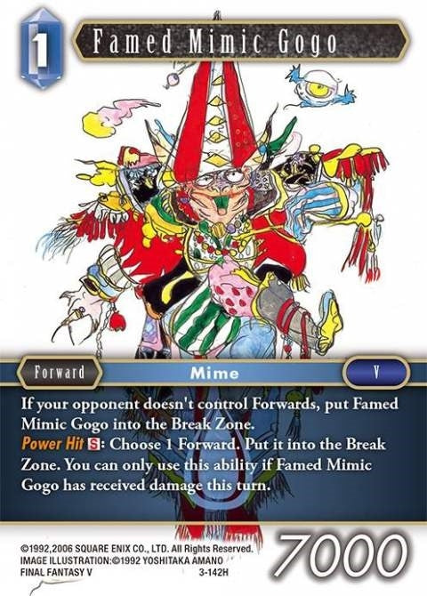 Famed Mimic Gogo (3) [OP3] - Final Fantasy TCG Single