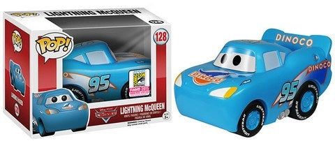 Cars: Lightning McQueen (Dinoco) (SDCC Exclusive) (128) [POP!] - Funko Sealed