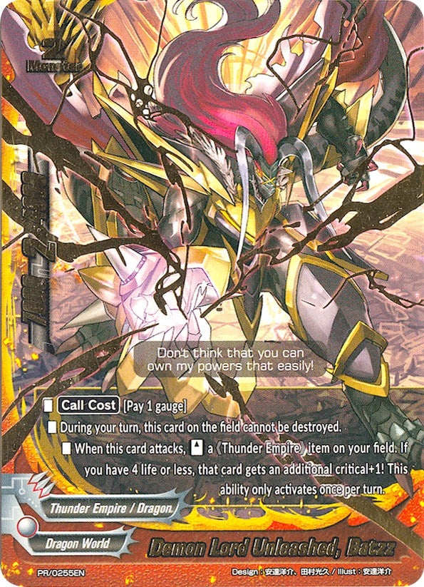 Demon Lord Unleashed Batzz (255) [PR] - Future Card BuddyFight Single