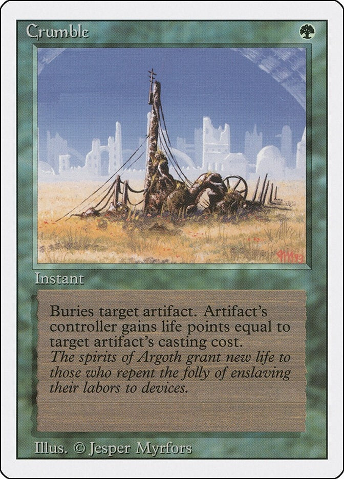 Crumble [3ED] - MTG Single