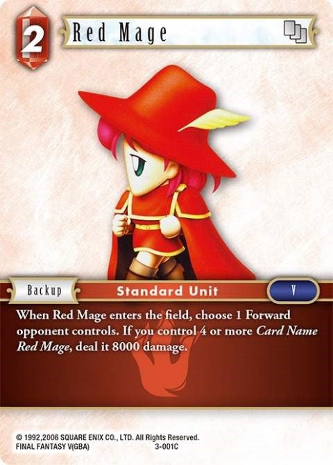 Red Mage (3) [OP3] - Final Fantasy TCG Single