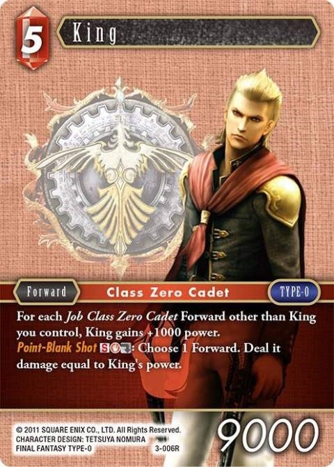 King (3) [OP3] - Final Fantasy TCG Single