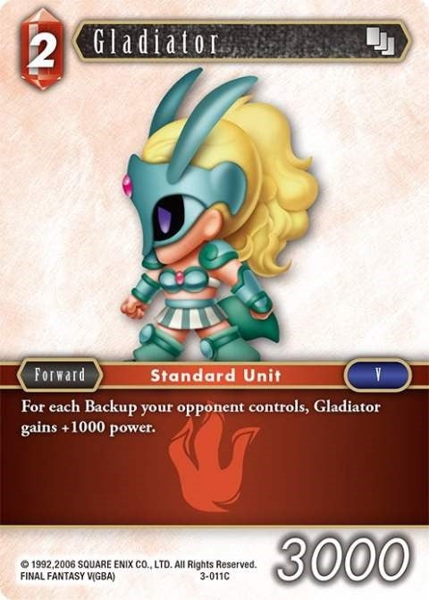 Gladiator (3) [OP3] - Final Fantasy TCG Single