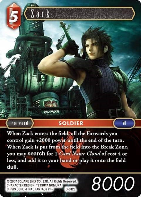 Zack (3) [OP3] - Final Fantasy TCG Single