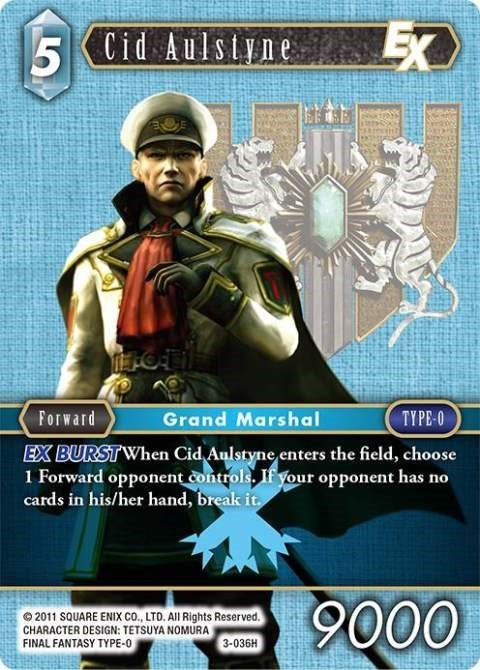 Cid Aulstyne EX (3) [OP3] - Final Fantasy TCG Single