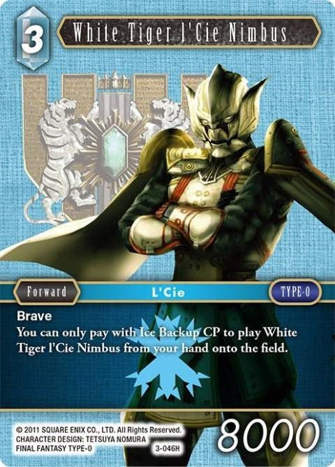 White Tiger l’Cie Nimbus (3) [OP3] - Final Fantasy TCG Single