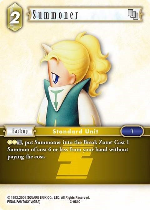 Summoner (3-081C) (3) [OP3] - Final Fantasy TCG Single