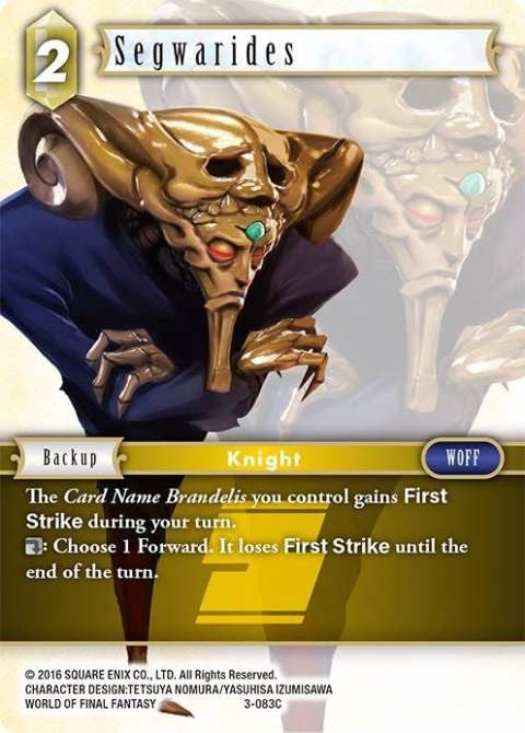 Segwarides (3) [OP3] - Final Fantasy TCG Single
