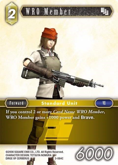 WRO Member (3-084C) (3) [OP3] - Final Fantasy TCG Single