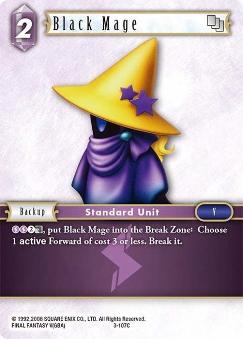 Black Mage (3-107C) (3) [OP3] - Final Fantasy TCG Single