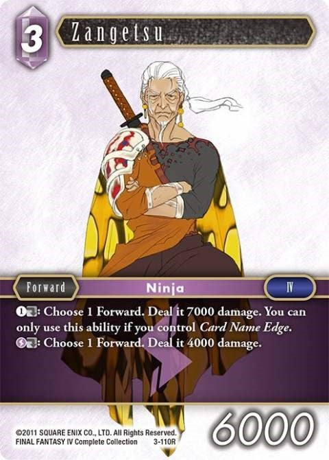 Zangetsu (3) [OP3] - Final Fantasy TCG Single