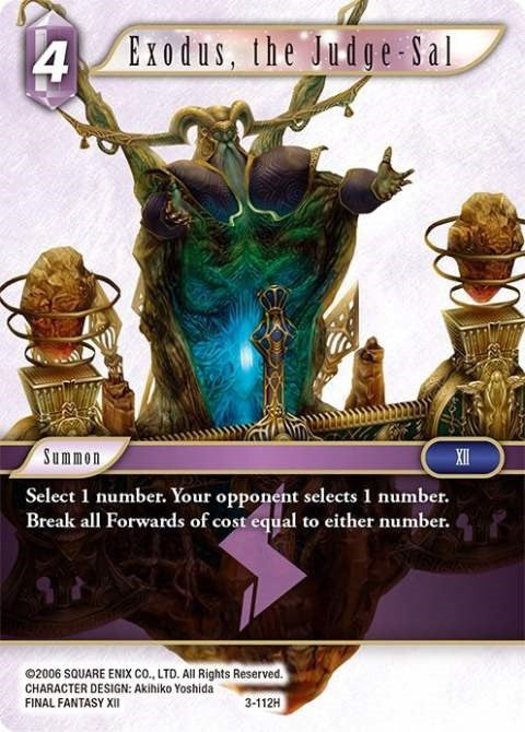 Exodus the Judge-Sal (3) [OP3] - Final Fantasy TCG Single