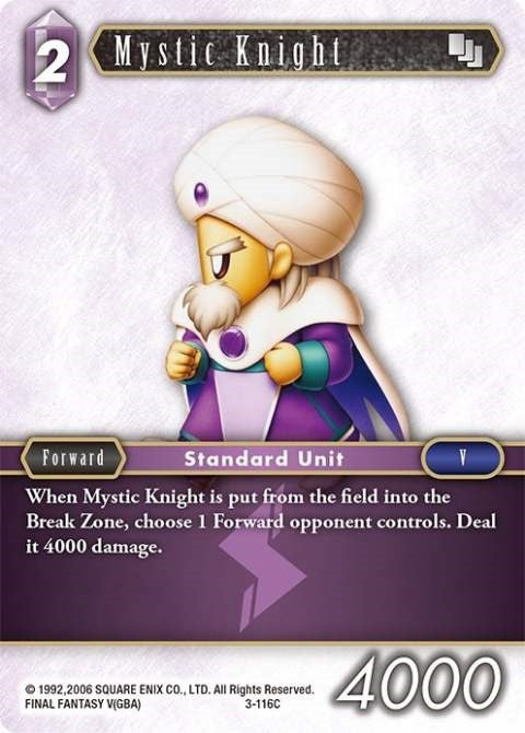 Mystic Knight (3-116C) (3) [OP3] - Final Fantasy TCG Single