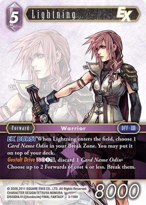 Lightning EX (3) [OP3] - Final Fantasy TCG Single