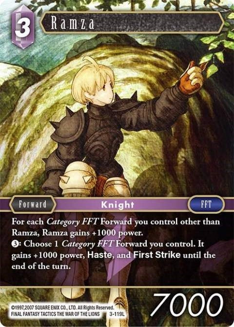 Ramza (3) [OP3] - Final Fantasy TCG Single