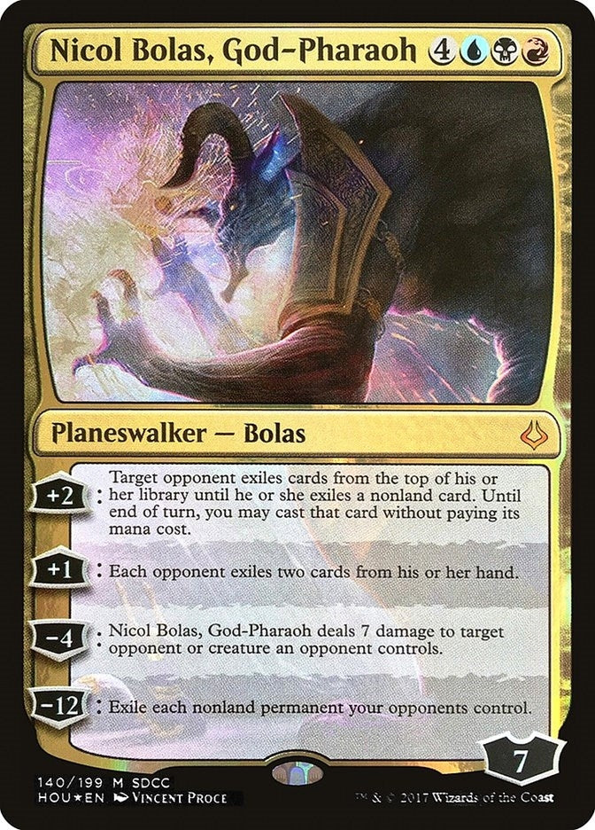 Nicol Bolas God-Pharaoh (SDCC 2017 Exclusive) (140) [MEDIA] - MTG Single