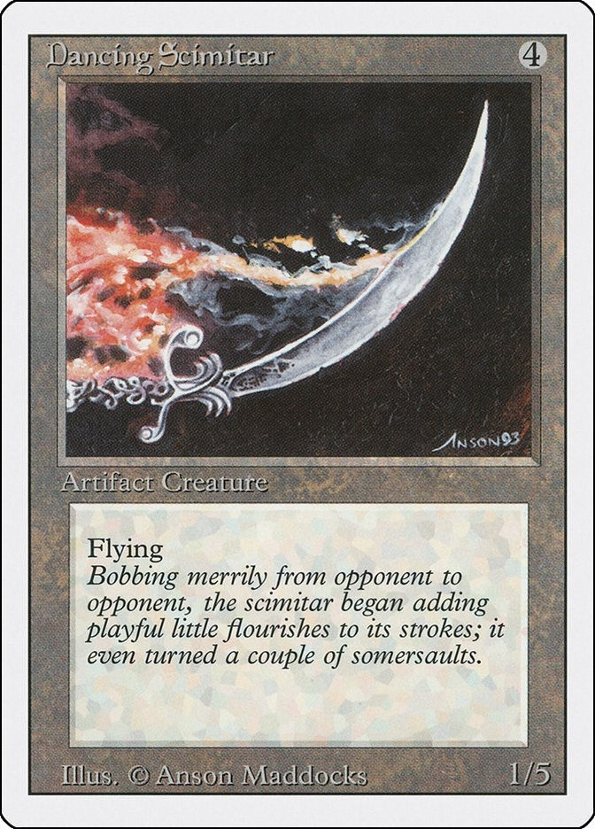 Dancing Scimitar [3ED] - MTG Single