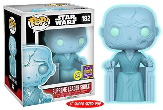 Star Wars: Supreme Leader Snoke (Bobble-Head) Super Sized 6’’ (Glow in the Dark) (Limited Edition) (Amazon Exclusive)