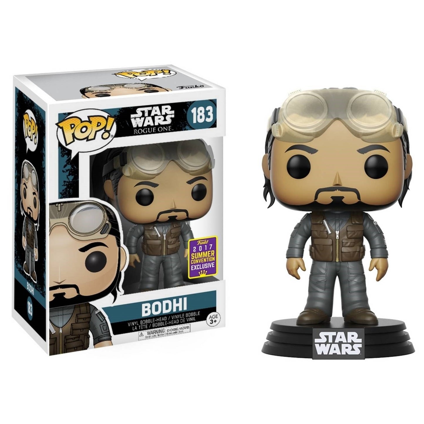 Star Wars: Rogue One - Bodhi Rook (Bobble-Head) (Limited Edition) (Target Exclusive) (163) [POP!] - Funko Sealed