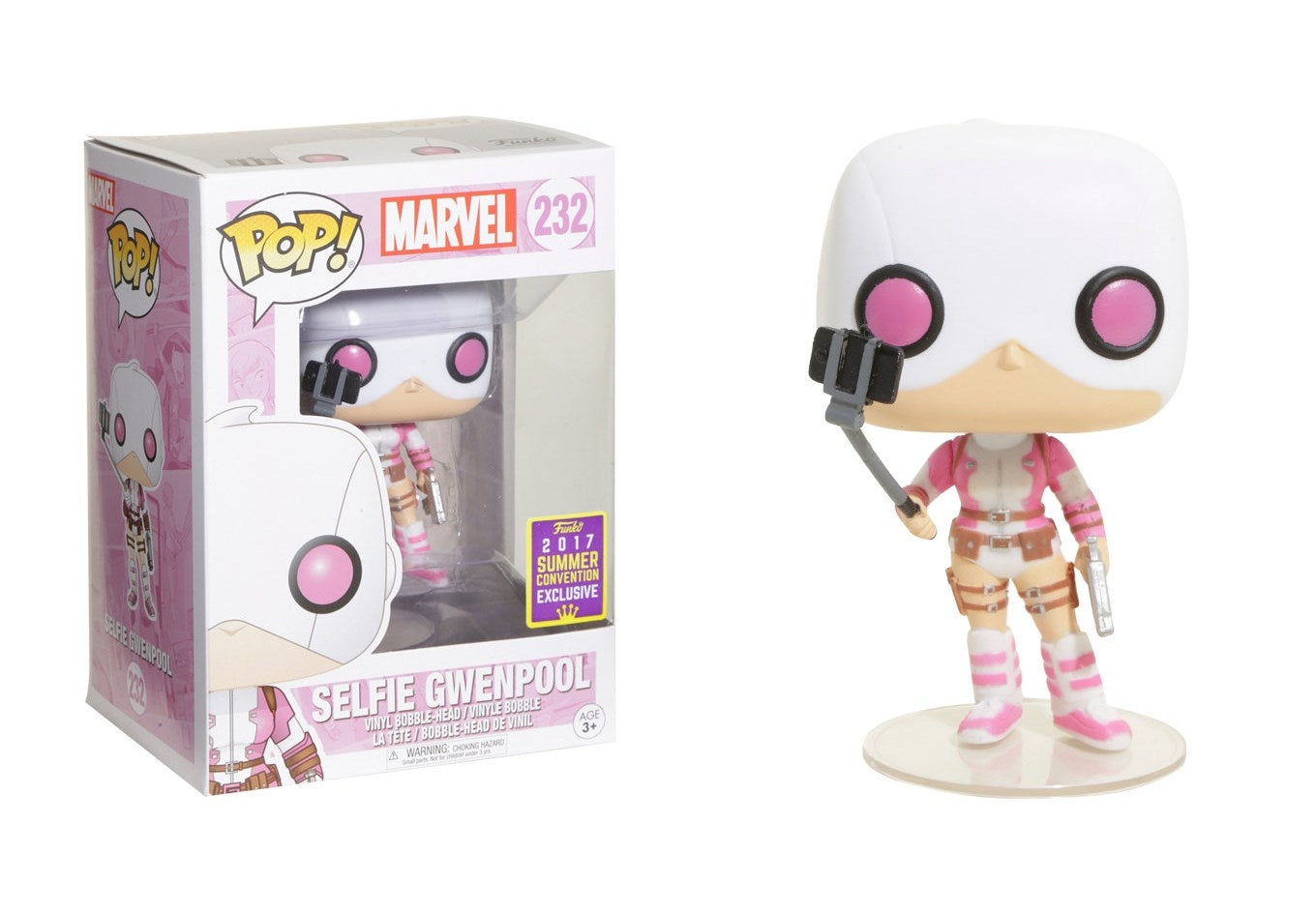 Marvel: Gwenpool with Selfie Stick (Bobble-Head) (Limited Edition) (Hot Topic Exclusive) (232) [POP!] - Funko Sealed