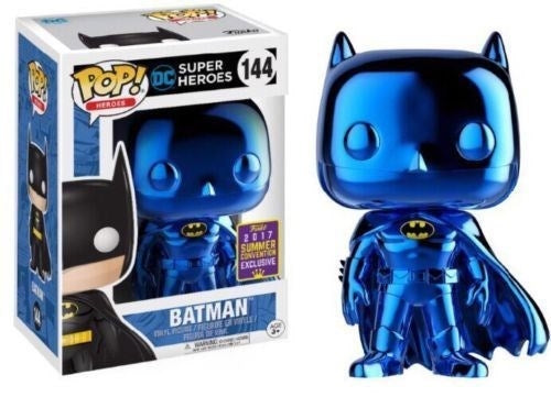 Batman: Blue Chrome Batman (Metallic) (Limited Edition) (Toy Tokyo Exclusive) (144) [POP!] - Funko Sealed