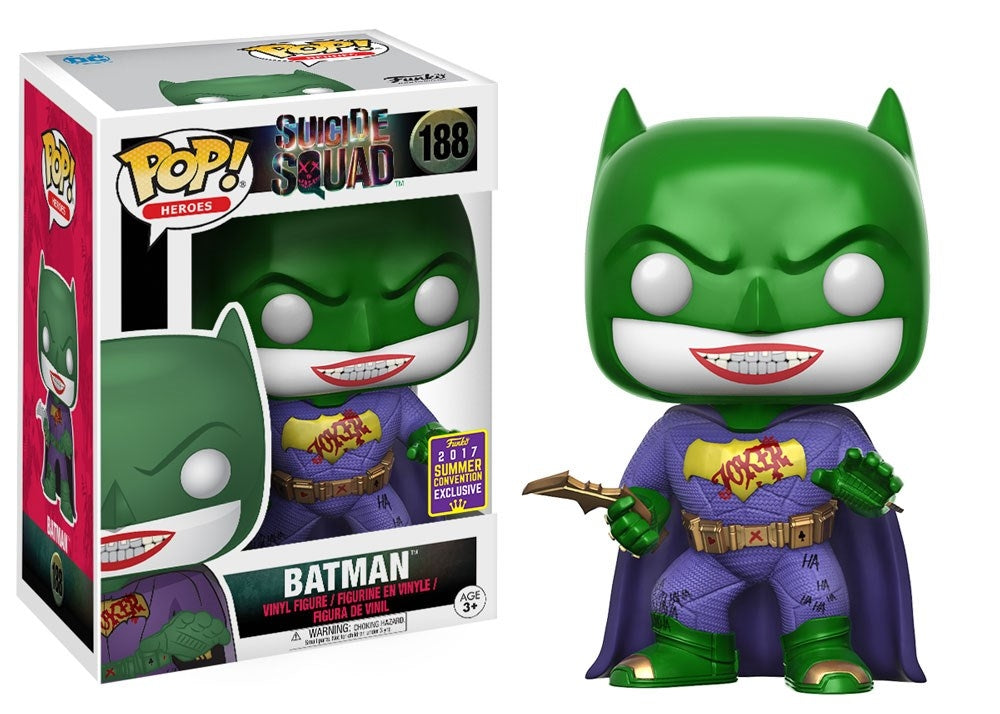 Suicide Squad: Joker Batman (Metallic) (Limited Edition) (GameStop Exclusive) (188) [POP!] - Funko Sealed