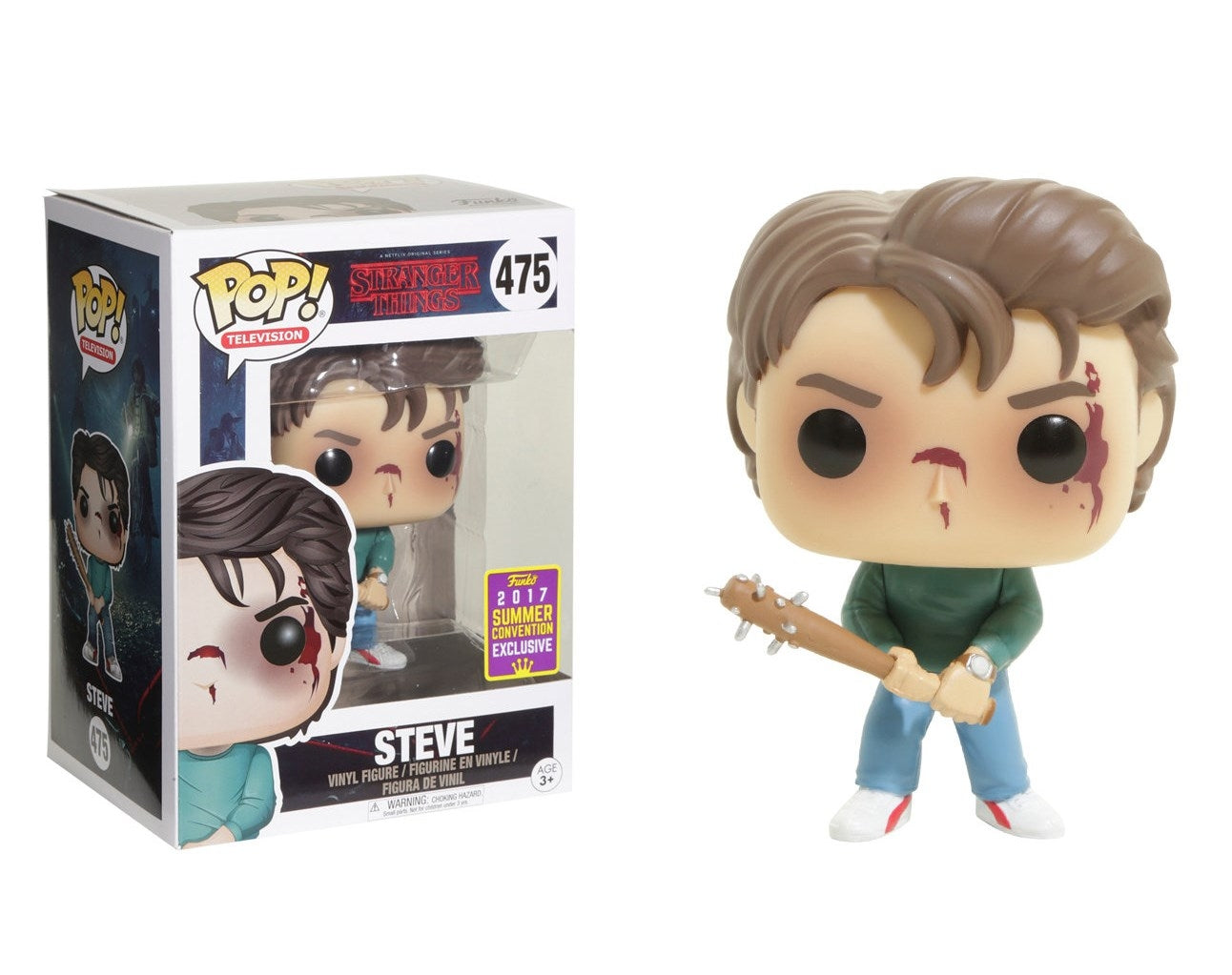 Stranger Things: Steve (Limited Edition) (Hot Topic Exclusive) (475) [POP!] - Funko Sealed