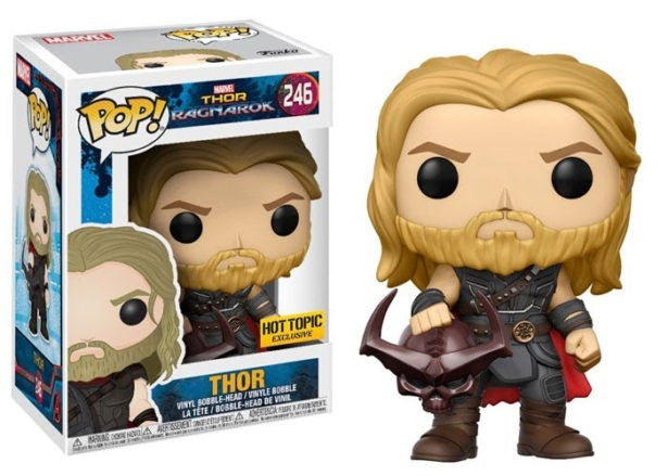 Thor: Ragnarok - Thor (With Helmet) (Hot Topic Exclusive) (246) [POP!] - Funko Sealed
