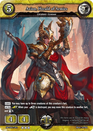 Axion Herald of Armies (2001) [TD02] - Dragoborne Single