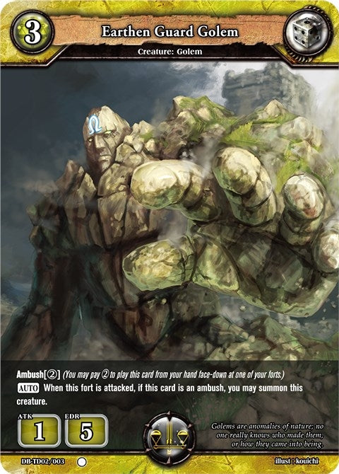Earthen Guard Golem (2003) [TD02] - Dragoborne Single